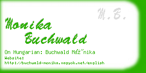 monika buchwald business card